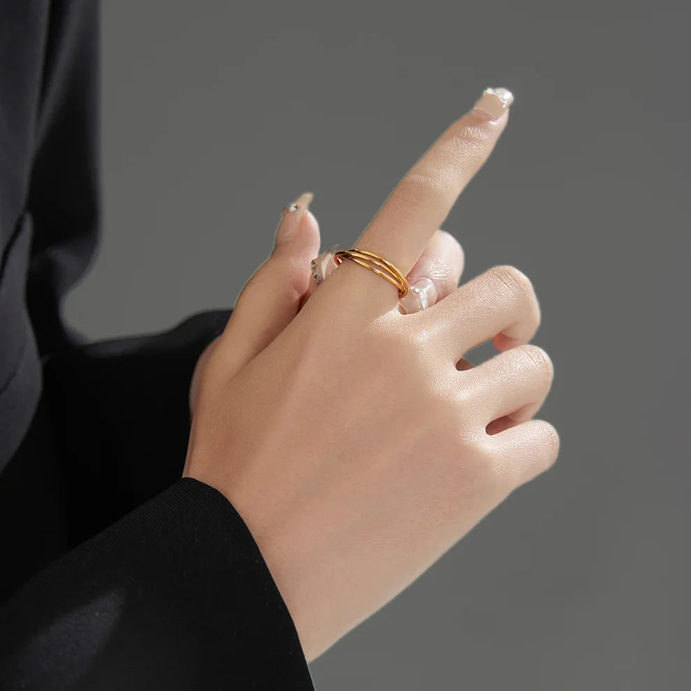 Energijos žiedas (auksinės spalvos)