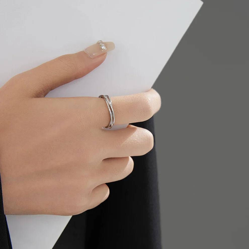 Energijos žiedas (sidabrinės spalvos)