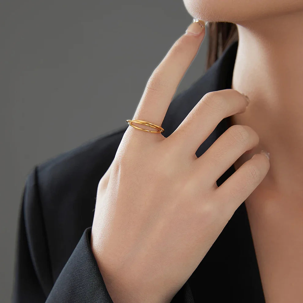 Energijos žiedas (auksinės spalvos)